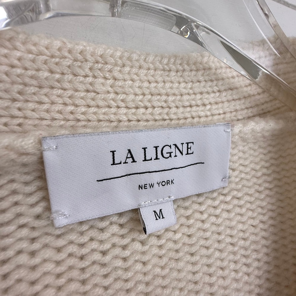 LA LIGNE MINI MARIN CARDIGAN SWEATER WOMEN MEDIUM WOOL CASHMERE - Picture 4 of 12